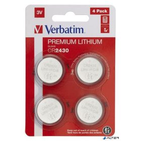 Gombelem, CR2430, 4 db, VERBATIM "Premium"