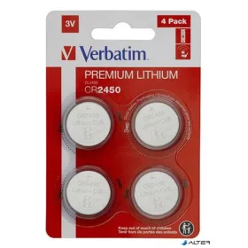 Gombelem, CR2450, 4 db, VERBATIM 'Premium'