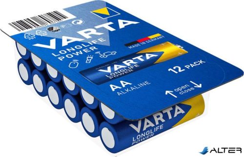 Elem, AA ceruza, 12 db, VARTA "Longlife Power"