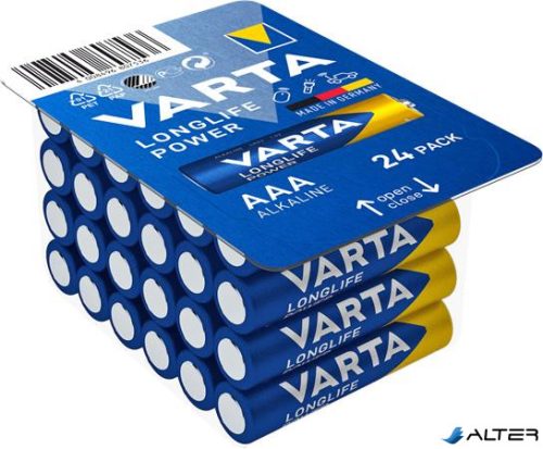 Elem, AAA mikro, 24 db, VARTA "Longlife Power"