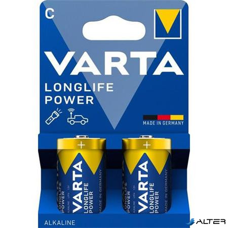 Elem, C baby, 2 db, műanyagmentes, VARTA "Longlife Power"