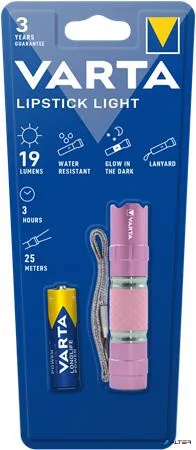 Elemlámpa, 1xAA, 1 LED, rúzs-forma, VARTA