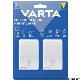   Éjjeli lámpa, LED, 2 db, VARTA "Motion Sensor Night"