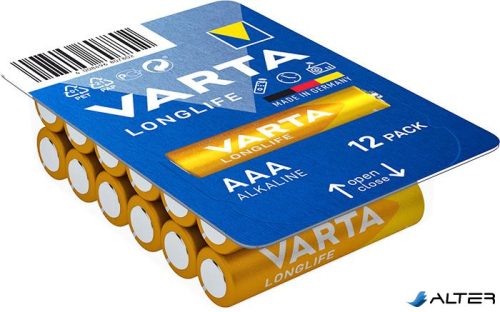 Elem, AAA mikro, 12 db, VARTA "Longlife"