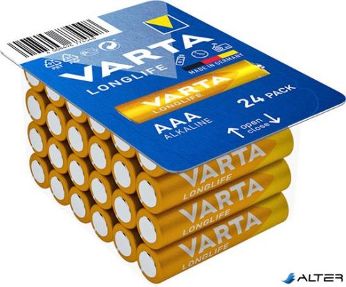 Elem, AAA mikro, 24 db, VARTA "Longlife"