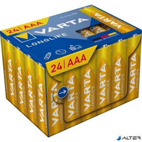   Elem, AAA mikro, 24 db, műanyagmentes, VARTA "Longlife"