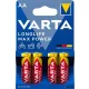 Elem, AA ceruza, 4 db, VARTA 'Longlife Max Power'