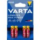 Elem, AAA mikro, 4 db, VARTA "Longlife Max Power"
