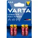 Elem, AAA mikro, 4 db, VARTA "Longlife Max Power"