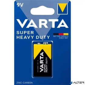 Elem, 9V, féltartós, VARTA "Super Heavy Duty"
