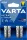 Elem, AAA mikro, 4 db, lítium, VARTA "Ultra Lithium"