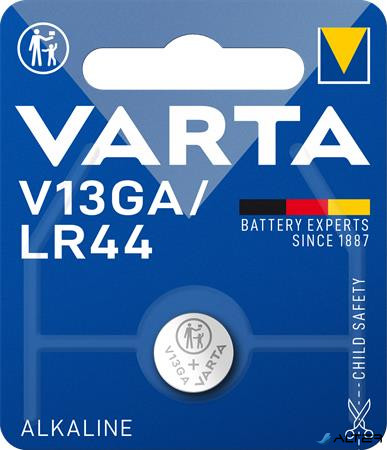 Gombelem, V13GA/LR44/A76, 1 db, VARTA