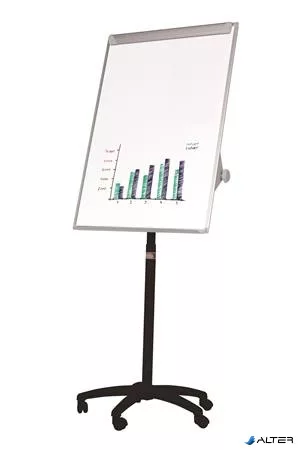 Flipchart tábla, mágneses felület, 70x100 cm, mobil,  VICTORIA