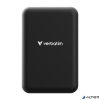 Power bank, külső akkumulátor, mágneses, 20.000mAh, kitámasztó, VERBATIM "Charge n Go Essentials", fekete