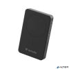 Power bank, külső akkumulátor, vezeték nélküli, 10.000mAh, VERBATIM "Charge n Go Essentials", fekete