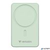 Power bank, külső akkumulátor, vezeték nélküli, 10.000mAh, VERBATIM "Charge n Go Essentials", zöld