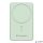 Power bank, külső akkumulátor, vezeték nélküli, 10.000mAh, VERBATIM "Charge n Go Essentials", zöld