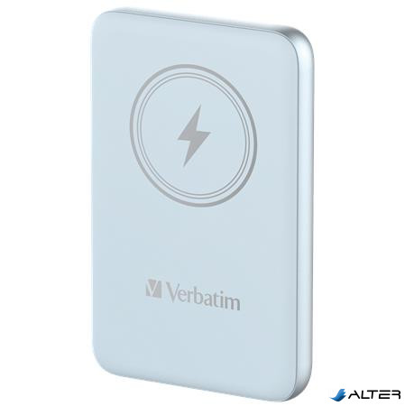 Hordozható akkumulátor, vezeték nélküli töltés, 10000 mAh, VERBATIM "MCP-10, kék