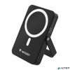 Power bank, külső akkumulátor, mágneses (vezeték nélküli), 10.000mAh, kitámasztó, VERBATIM "Charge n Go", fekete
