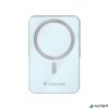 Power bank, külső akkumulátor, mágneses (vezeték nélküli), 10.000mAh, kitámasztó, VERBATIM "Charge n Go", kék