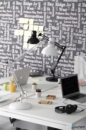 Asztali lámpa, 11 W, ALBA "Architect", fehér