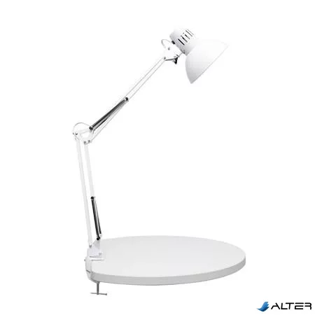 Asztali lámpa, energiatakarékos, felfogatható, MAUL 'Study', fehér