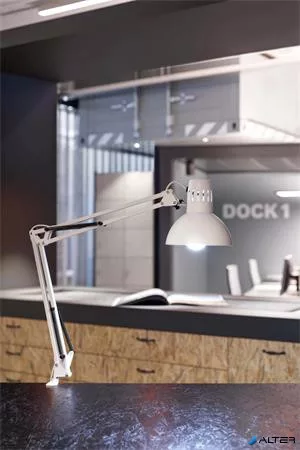 Asztali lámpa, energiatakarékos, felfogatható, MAUL 'Study', fehér