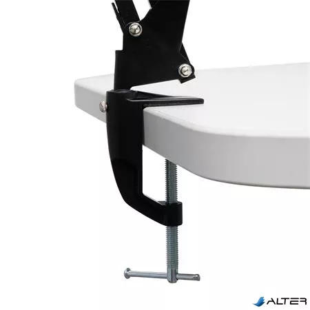 Asztali lámpa, energiatakarékos, felfogatható, MAUL 'Study', fekete