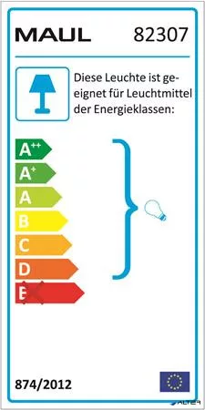 Asztali lámpa, LED, felfogatható, MAUL "Study", ezüst