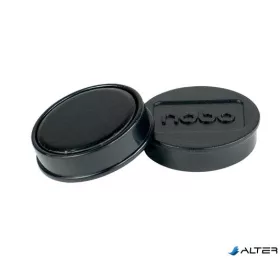 Korong mágnes, fehértáblához, 30 mm, 4 db, NOBO, fekete