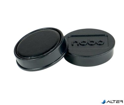Korong mágnes, fehértáblához, 30 mm, 4 db, NOBO, fekete