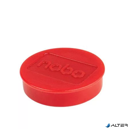 Korong mágnes, fehértáblához, 38 mm, 4 db, NOBO, piros