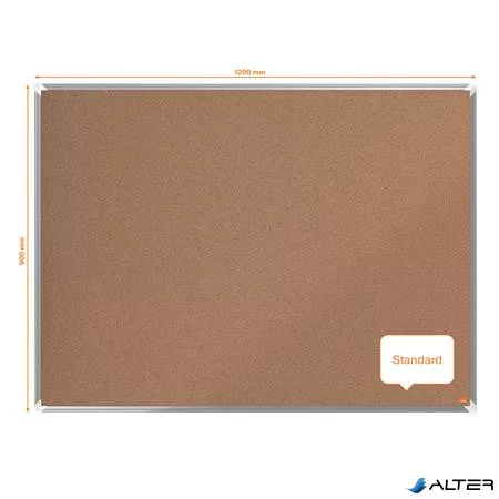 Parafatábla, 120x90 cm, alumínium keret, NOBO "Premium Plus"