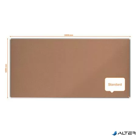 Parafatábla, 240x120 cm, alumínium keret, NOBO "Premium Plus"