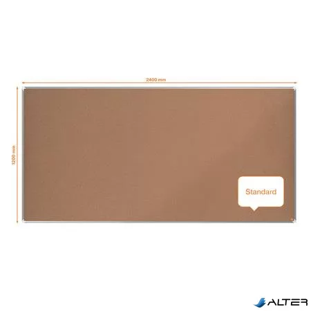Parafatábla, 240x120 cm, alumínium keret, NOBO "Premium Plus"