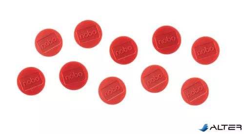 Mágneskorong, erős, 38 mm, 10 db, NOBO, piros