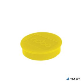 Mágneskorong, erős, 38 mm, 10 db, NOBO, sárga