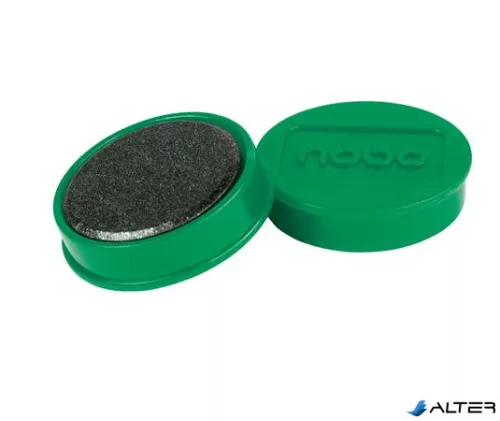 Mágneskorong, erős, 38 mm, 10 db, NOBO, zöld