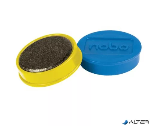 Mágneskorong, erős, 38 mm, 10 db, NOBO, vegyes színek