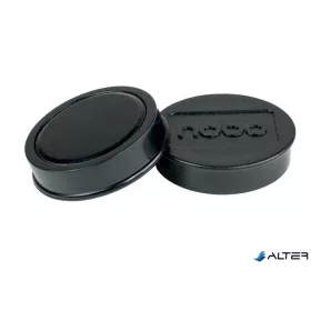Korong mágnes, fehértáblához, 38 mm, 4 db, NOBO, fekete