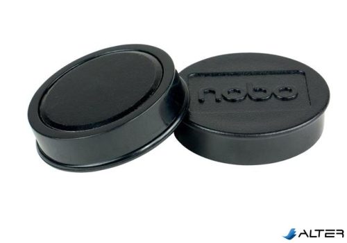 Korong mágnes, fehértáblához, 38 mm, 4 db, NOBO, fekete