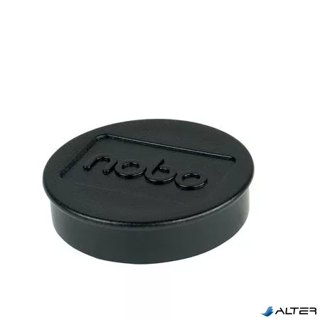 Korong mágnes, fehértáblához, 38 mm, 4 db, NOBO, fekete
