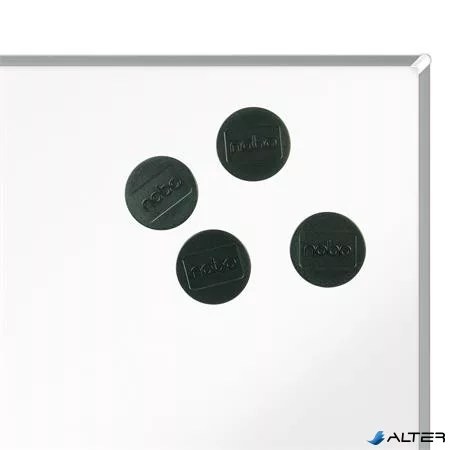 Korong mágnes, fehértáblához, 38 mm, 4 db, NOBO, fekete