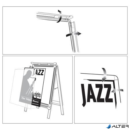 Megállító tábla, poszteres, A2, 47,5x89 cm, NOBO "Essence"