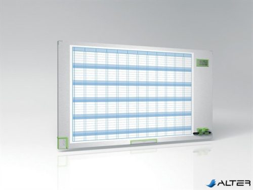 Éves tervezőtábla, zománcozott, 60x110 cm, NOBO "Performance Plus"