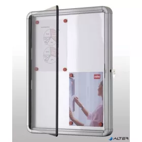   Vitrin, beltéri, mágneses, álló (9xA4), NOBO "Premium Plus"