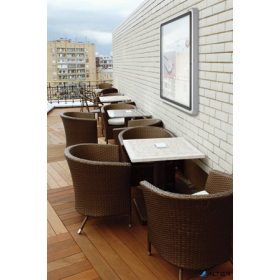   Vitrin, kültéri, mágneses, álló (6xA4), NOBO "Premium Plus"