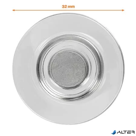 Erős mágnes, 4 db, üvegtáblákhoz, NOBO, átlátszó