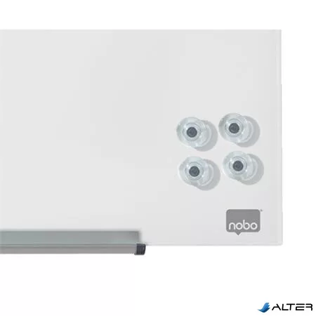 Erős mágnes, 4 db, üvegtáblákhoz, NOBO, átlátszó