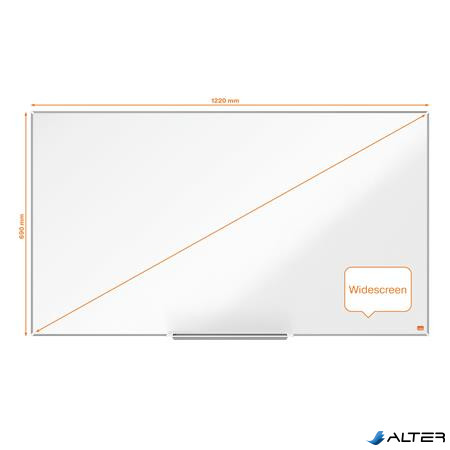 Fehértábla, mágneses, széles képarány, 55"/122x69 cm, alumínium keret, NOBO "Impression Pro"